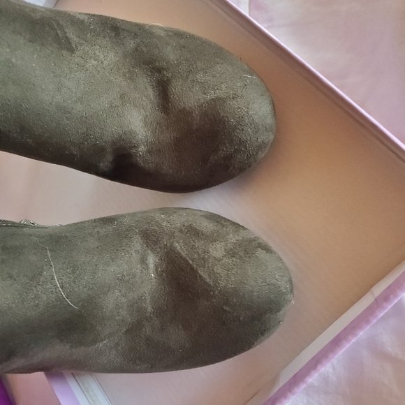 Top Moda Olive Green Booties 7.5 - Picture 5 of 7